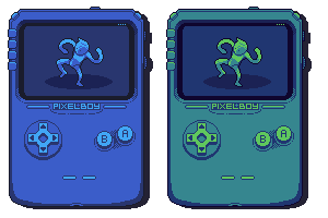 Pixel character art